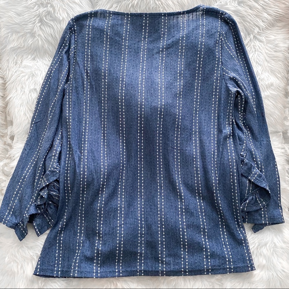 Anthropologie W5 Mariana Ruffle Sleeve Top - Picture 4 of 4